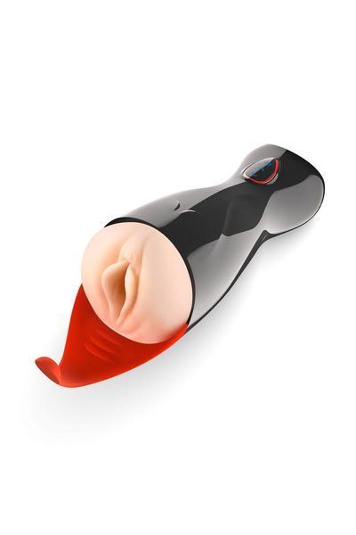 Премиум мастурбатор с вибрацией, всасыванием и звуками Real Body - Real Sucking Pussy 2, 24,5х8,5 см. SO8692 фото