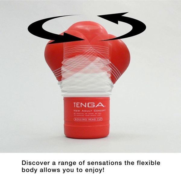 Мастурбатор Tenga Rolling Head Cup GENTLE з інтенсивною стимуляцією головки, 15,5х6,9 див. SO4552 фото