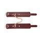 Кожаные поножи Liebe Seele Wine Red Ankle Cuffs, съемная цепочка-крепление SO9453 фото 6