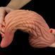Фалоімітатор для фістингу Dual-Layered Silicone Tongue 10" Brown, 25х7,5 см. 6452LVTOY789 фото 8